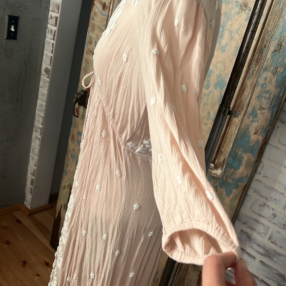 Free people size small pink dress BOHO - Picture 6 of 8